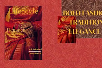 design eyecatching and elegant magazine cover for your brand