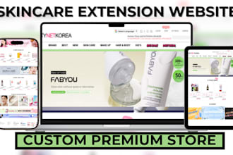 skincare website skincare shopify store cosmetic website skincare website