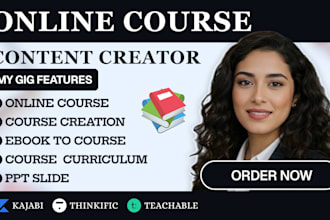 create ebook online course, online course content course website lesson plan ppt