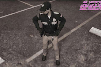 make custom clothing for your dayz server, fivem or rage servers police,gangs