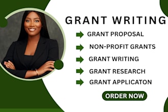 grant writing and submission, application, proposal, research, business plan