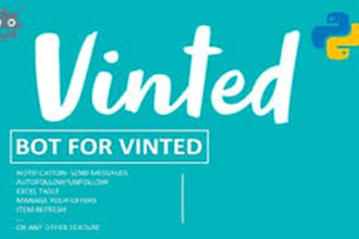 create vinted scraping bot, auto relisting bot, vinted wardrope, vinted tracker