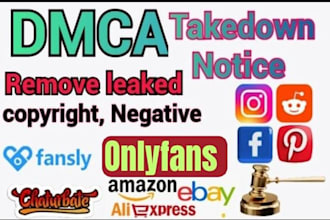 remove copyright harassing defaming and leaked content under dmca takedown