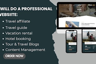 do travel affiliate, airbnb booking, ecommerce property rental, short term  wix