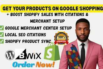 set up google shopping local SEO for shopify dropshipping store or fix gmc, gbp