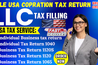 prepare efile usa tax returns, for personal llc, c corp, s corp, tax return
