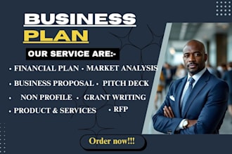 write a comprehensive business plan with a detailed financial strategy