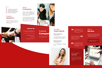 design bifold trifold brochure flyer postcard business catalog leaflet