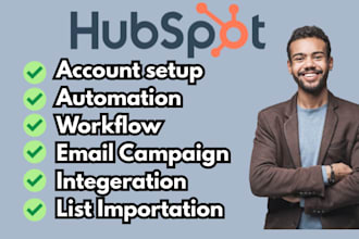 create business website, manage marketing, build forms, SEO, hubspot CRM
