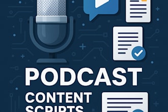 research and write a podcast script and youtube script