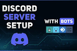 setup new and existing discord servers within 48 hours