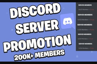grow, advertise and promote your discord server, organic growth to get real user