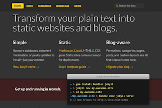 turn static site into a jekyll site