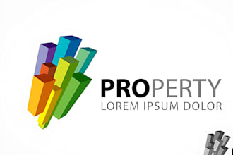 design property management or real estate logo