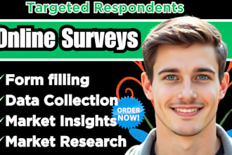 get over 1000 survey online respondent for form filling and market research