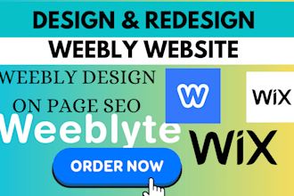 professional weebly design or redesign weebly website