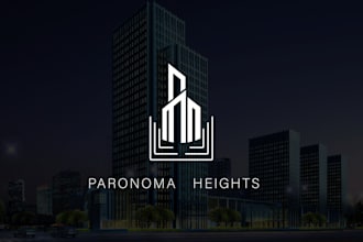 do premium minimalist real estate contraction property logo
