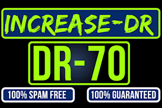 increase your semrush domain authority score from 0 to 70 plus with spam free