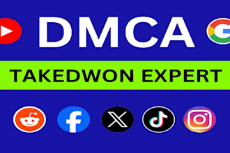 takedown remove, delete reddit, google, instagram, youtube under dmca