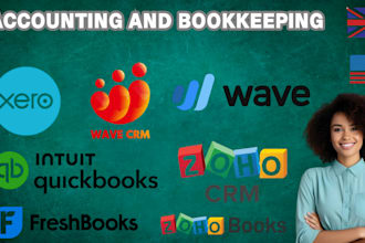 do migration setup bookkeeping cleanup quickbooks xero wave zohobooks freshbooks