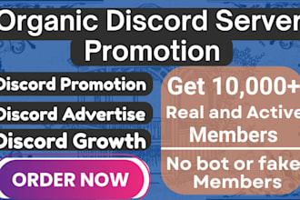 boost, advertise and promote your discord server to get you real members