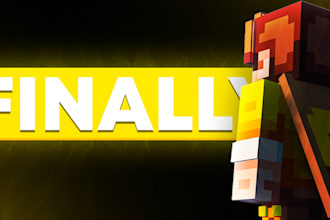 make the best minecraft bedwars thumbnails