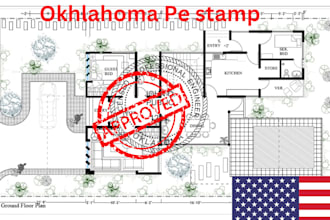 licensed architecture pe stamp in wyoming, oklahoma, florida floor plan