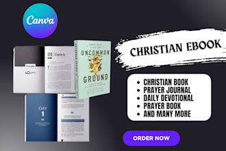 design format christian devotional ebook prayer book journal book cover