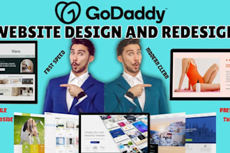 create a responsive godaddy website design godaddy redesign godadday fast speed