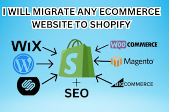 migrate wix wordpress bigcommerce squarespace weebly store to shopify store