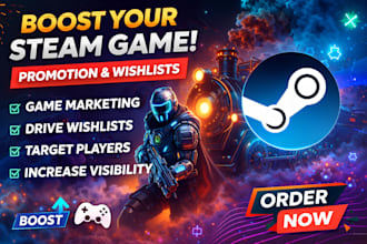 do steam game promotion, steam game marketing, increase steam game wishlist