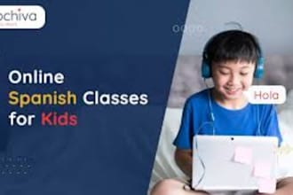 do online spanish course writing for teen and kids, workbook, training manual