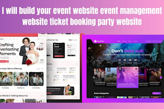 build your event website event management website ticket booking party website