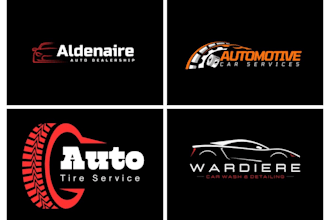 do mechanical workshop repair automotive garage auto detailing car wash logo