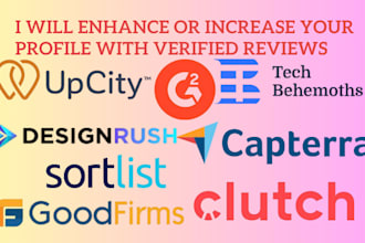 increase clutch goodfirms sortlist g2 designrush upcity with verified reputation