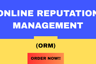 improve your online reputation and push down bad results