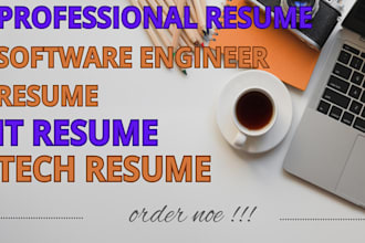 write a faang ready software engineer IT and tech resume