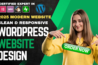 design clean modern and responsive wordpress website