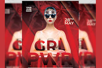 design your business, party flyer, music, nightclub, bar and birthday flyers, dj