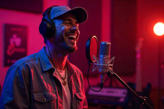 write and sing an original country song with male vocals and pro production