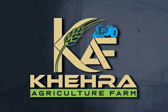 design landscape trimming agriculture and lawn care logo