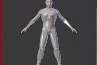 create second life character model, 3d texturing, 3d rigging for your sl avatar