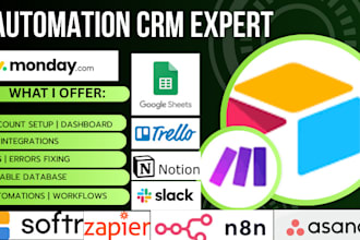 airtable automation database softr zapier webhook slack notion asana make com
