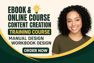 do ebook online course content creation training course manual workbook design