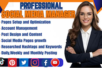 be your social media manager and personal assistant, instagram marketing manager