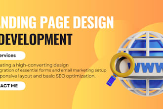 landing page design and development