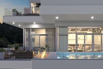 remodel modern villa house,3d layout, house elevation,front elevation lumion