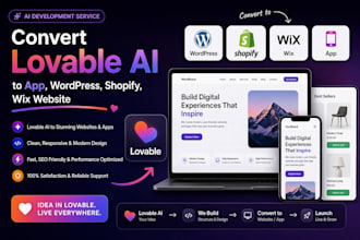 convert lovable to app wordpress shopify website loveable ai lovable wix design