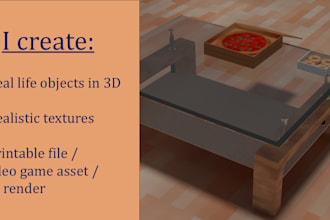 create 3d objects that can be integrated into bigger project