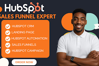 setup hubspot crm hubspot website landing page hubspot automation workflow b2b